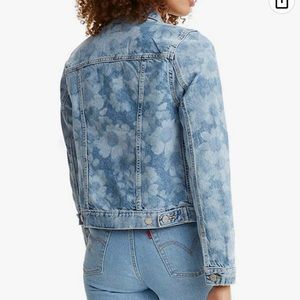 Levi's Jean Jacket with a very subtle Floral pattern in the denim